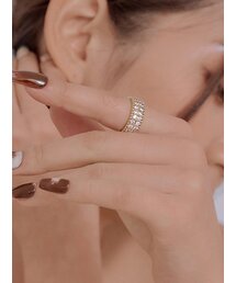 MACIER（マシエール）の「アテナツーラインリング（ゴールド）（リング）」