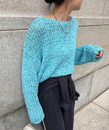 DouDou | ハンドメイドテープヤーンニット(ニット/セーター)