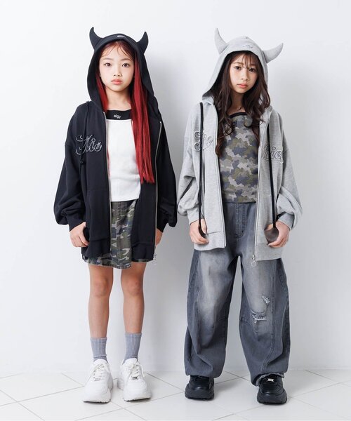 algy（アルジー）の「パッド付きタンク（タンクトップ・キッズ・オフホワイト/ブラック/アイボリー/カーキ・130/140/150/160）」の11枚目の写真