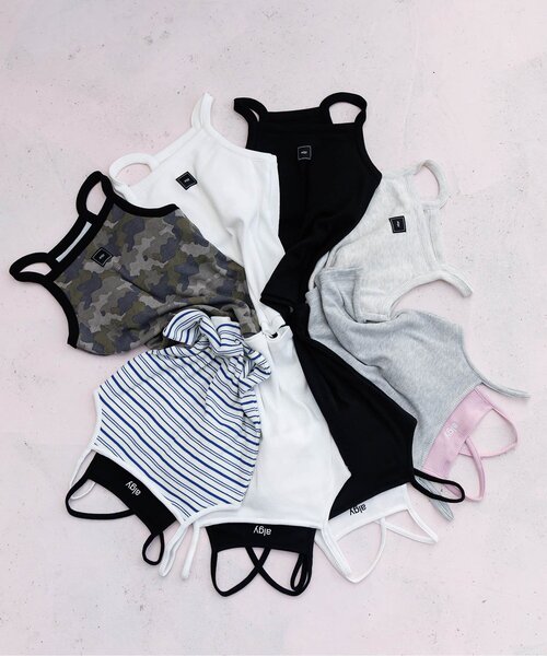 algy（アルジー）の「パッド付きタンク（タンクトップ・キッズ・オフホワイト/ブラック/アイボリー/カーキ・130/140/150/160）」の15枚目の写真