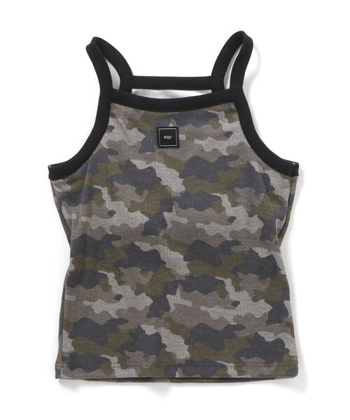 algy（アルジー）の「パッド付きタンク（タンクトップ・キッズ・オフホワイト/ブラック/アイボリー/カーキ・130/140/150/160）」の21枚目の写真