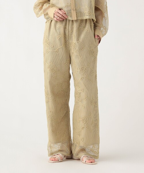 BEAMS HEART(ビームスハート)の「コードレース パンツ(その他パンツ・レディース・ホワイト/ライム/ブラック・FREE)」の3枚目の写真