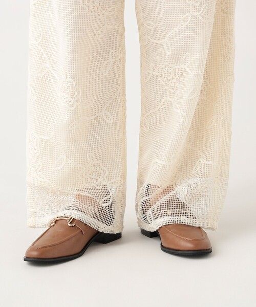 BEAMS HEART(ビームスハート)の「コードレース パンツ(その他パンツ・レディース・ホワイト/ライム/ブラック・FREE)」の5枚目の写真