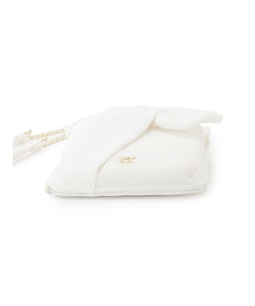 SNIDEL（スナイデル）の「【WEB限定カラーあり】パフィーリボンミニショルダー（ショルダーバッグ・レディース・ライトピンク/ブラック/ホワイト/イエロー・F）」の13枚目の写真