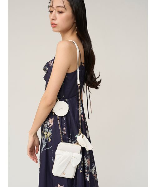 SNIDEL（スナイデル）の「【WEB限定カラーあり】パフィーリボンミニショルダー（ショルダーバッグ・レディース・ライトピンク/ブラック/ホワイト/イエロー・F）」の22枚目の写真