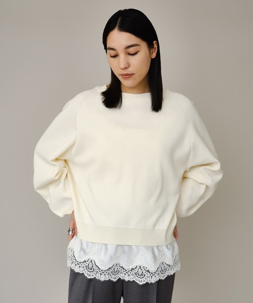 Chaos（カオス）の「Chaos(カオス)/ エピスリードニット（ニット/セーター・レディース・ホワイト系その他/ブラウン系その他/ブラック系その他・FREE）」の2枚目の写真