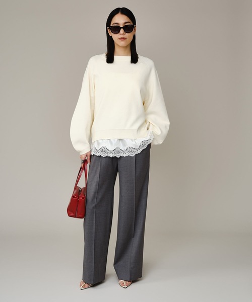 Chaos（カオス）の「Chaos(カオス)/ エピスリードニット（ニット/セーター・レディース・ホワイト系その他/ブラウン系その他/ブラック系その他・FREE）」の4枚目の写真