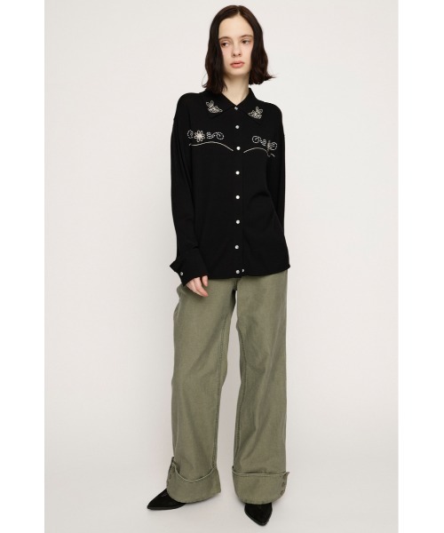 SLY（スライ）の「【2026SS新作】L/W STUDDED MILITALY FLARE PT ロー