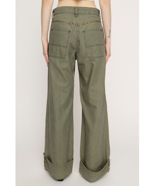 SLY（スライ）の「【2026SS新作】L/W STUDDED MILITALY FLARE PT ロー