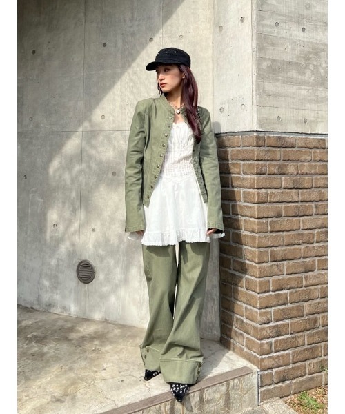 SLY（スライ）の「【2026SS新作】L/W STUDDED MILITALY FLARE PT ロー