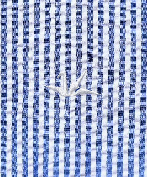 Liberaiders(リベレイダース)の「Liberaiders/リベレイダース COOLMAX UTILITY SHIRT ストライプ柄 レギュラーカラーシャツ 2026年 夏 夏服(シャツ/ブラウス・メンズ・ブルー・L)」の2枚目の写真