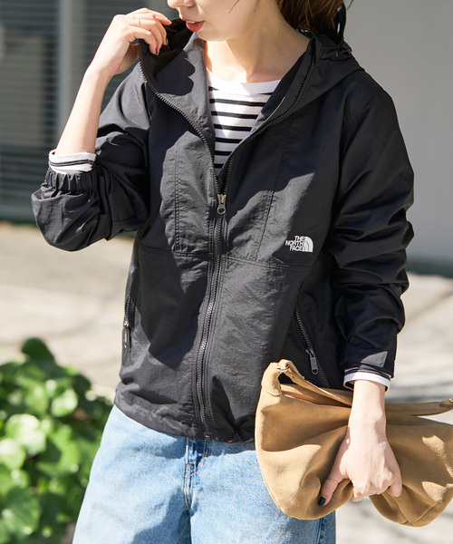 Spick & Span（スピックアンドスパン）の「《WEB+一部店舗限定 / 追加》THE NORTH FACE/ザノースフェイス Compact jacket（ナイロンジャケット・レディース・ブラック/ホワイト系その他・MEDIUM）」の7枚目の写真