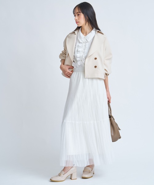 NOELA（ノエラ）の「ラグランショートトレンチ（その他アウター・レディース・オフホワイト/ベージュ/モカ・S/M）」の21枚目の写真