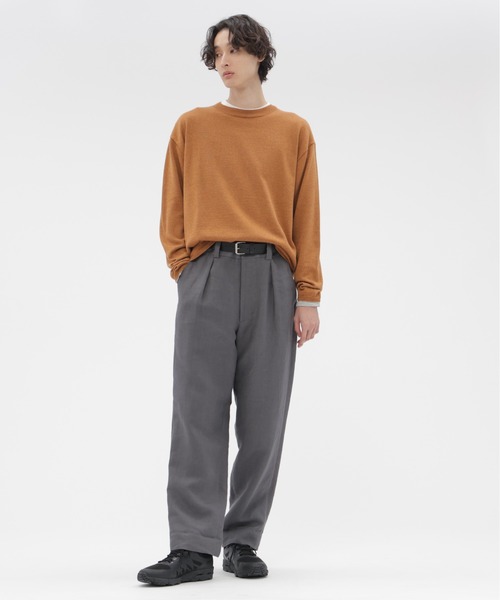 MARGARET HOWELL(マーガレットハウエル)の「MERINO COTTON TWIST(ニット/セーター・メンズ・ライトブラウン/ダークブルー・LARGE/MEDIUM)」の3枚目の写真