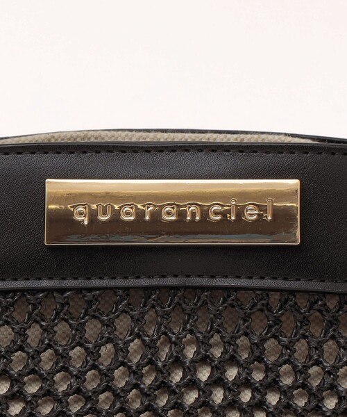 quaranciel(カランシエル)の「quaranciel: 2way ハンドル メッシュ トートバッグ(トートバッグ・レディース・ブラック/ナチュラル・ONE SIZE)」の21枚目の写真