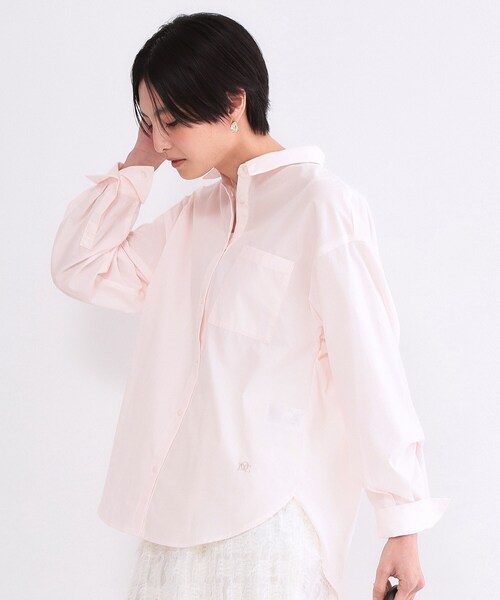 OPAQUE.CLIP（オペークドットクリップ）の「レギュラーカラーシャツ/ストライプアソート【洗濯機OK】（シャツ/ブラウス・レディース・ピンク/ライトブルー/イエロー系その他4/サックスブルー系2/ホワイト・38/40）」の5枚目の写真