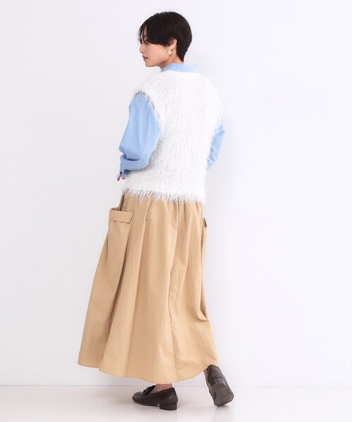 OPAQUE.CLIP（オペークドットクリップ）の「レギュラーカラーシャツ/ストライプアソート【洗濯機OK】（シャツ/ブラウス・レディース・ピンク/ライトブルー/イエロー系その他4/サックスブルー系2/ホワイト・38/40）」の6枚目の写真