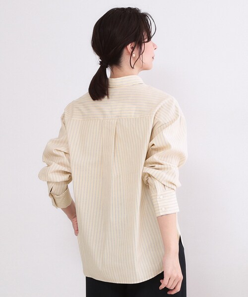 OPAQUE.CLIP（オペークドットクリップ）の「レギュラーカラーシャツ/ストライプアソート【洗濯機OK】（シャツ/ブラウス・レディース・ピンク/ライトブルー/イエロー系その他4/サックスブルー系2/ホワイト・38/40）」の8枚目の写真