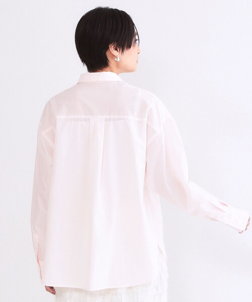 OPAQUE.CLIP（オペークドットクリップ）の「レギュラーカラーシャツ/ストライプアソート【洗濯機OK】（シャツ/ブラウス・レディース・ピンク/ライトブルー/イエロー系その他4/サックスブルー系2/ホワイト・38/40）」の18枚目の写真