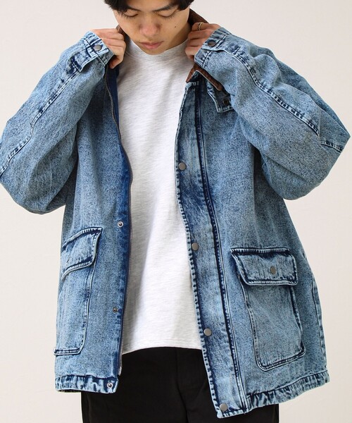 ダック地/デニム】衿コール カバーオール（カバーオール）｜GLOSTER