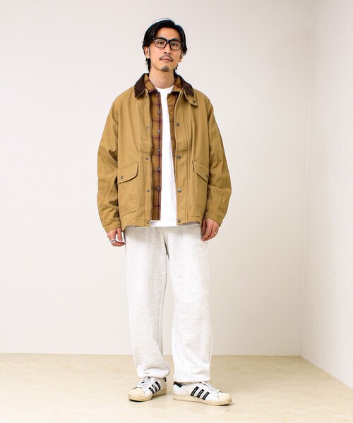 ダック地/デニム】衿コール カバーオール（カバーオール）｜GLOSTER