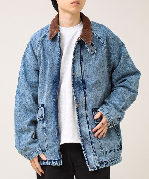 ダック地/デニム】衿コール カバーオール（カバーオール）｜GLOSTER