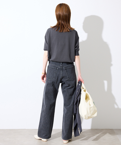 SLOBE IENA（スローブイエナ）の「《シリーズあり》コットンキュプラハーフスリーブプルオーバー（ニット/セーター・レディース・ベージュ/ピンク/チャコールグレー/アイボリー・FREE）」の19枚目の写真