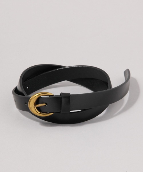 eL（エル）の「【eL】Minimal Slim Belt/645572（ベルト・レディース・ブラック/ブラウン・FREE）」の4枚目の写真