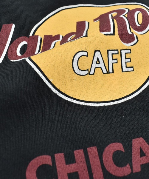 VINTAGE（ヴィンテージ）の「【USED】80-90’s Hard Rock Cafe “CHICAGO” ロゴ スウェット USA製（スウェット・メンズ・ブラック・LARGE）」の3枚目の写真