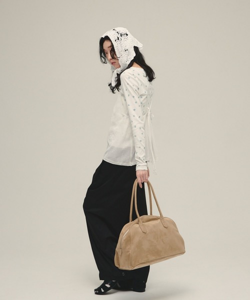 eL（エル）の「【eL】Mesh Lace Embroidery Cami/645575（キャミソール・レディース・オフホワイト/ブラック・FREE）」の6枚目の写真