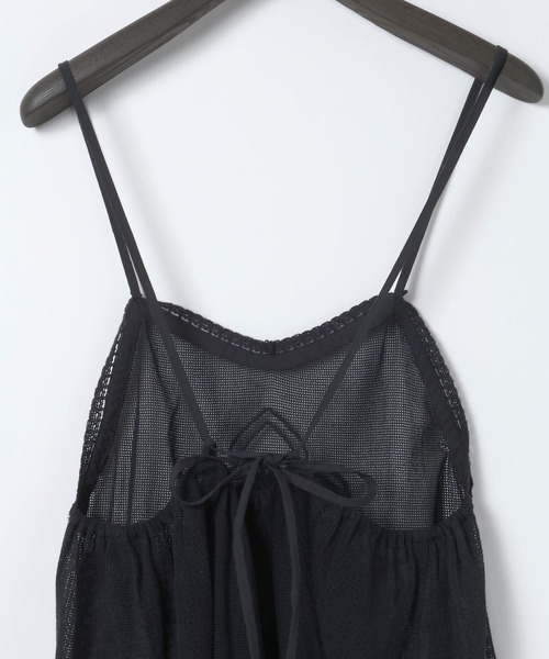 eL（エル）の「【eL】Mesh Lace Embroidery Cami/645575（キャミソール・レディース・オフホワイト/ブラック・FREE）」の13枚目の写真