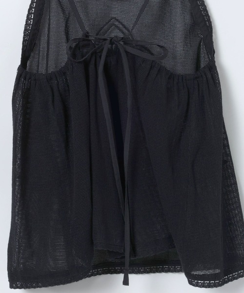 eL（エル）の「【eL】Mesh Lace Embroidery Cami/645575（キャミソール・レディース・オフホワイト/ブラック・FREE）」の14枚目の写真