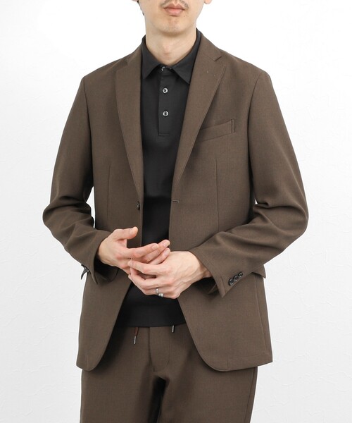 NOLLEY’S（ノーリーズ）の「《ビジカジ/セットアップ対応》ランダムコード テーラードジャケット 26SS / ウォッシャブル / イージーケア（テーラードジャケット・メンズ・ダークブラウン/ダークネイビー/ブラック・M/S/XL/L）」の2枚目の写真
