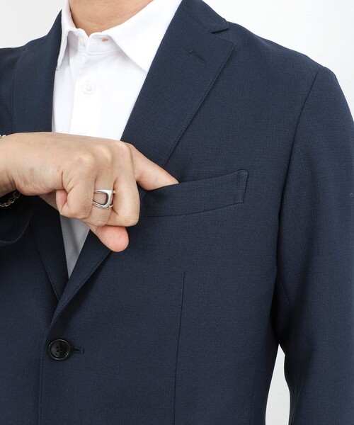 NOLLEY’S（ノーリーズ）の「《ビジカジ/セットアップ対応》ランダムコード テーラードジャケット 26SS / ウォッシャブル / イージーケア（テーラードジャケット・メンズ・ダークブラウン/ダークネイビー/ブラック・M/S/XL/L）」の6枚目の写真