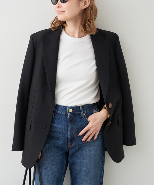 Deuxieme Classe（ドゥーズィエムクラス）の「VIVIAN BLACK ジャケット（テーラードジャケット・レディース・ブラック・36/38）」の2枚目の写真