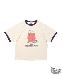 【FRUIT OF THE LOOM】FTL x PEANUTS 19/-スラブ天竺4 / ピーナッツ スヌーピー 半袖Tシャツ