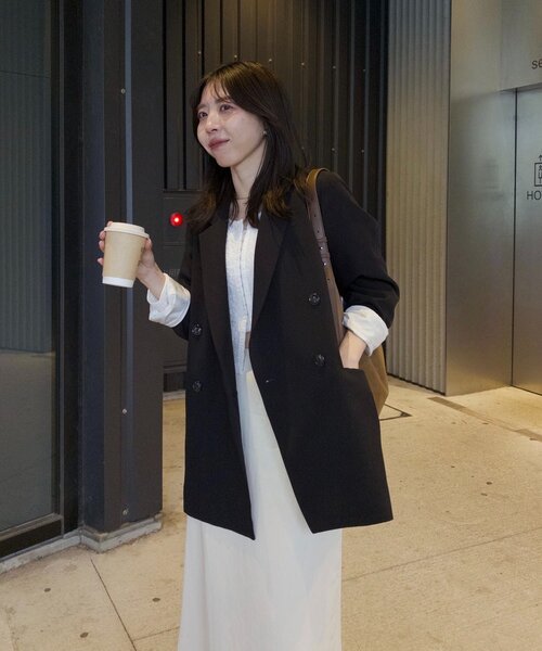 CAPRICIEUX LE'MAGE（カプリシューレマージュ）の「【mana企画】シャーリングホックブラウス（シャツ/ブラウス・レディース・ブラック/イエロー/ホワイト・FREE）」の6枚目の写真