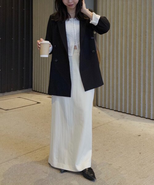 CAPRICIEUX LE'MAGE（カプリシューレマージュ）の「【mana企画】シャーリングホックブラウス（シャツ/ブラウス・レディース・ブラック/イエロー/ホワイト・FREE）」の8枚目の写真