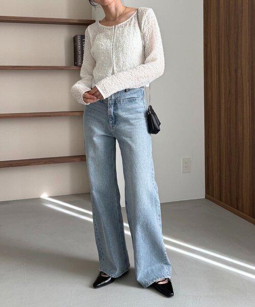 CAPRICIEUX LE'MAGE（カプリシューレマージュ）の「【mana企画】シャーリングホックブラウス（シャツ/ブラウス・レディース・ブラック/イエロー/ホワイト・FREE）」の16枚目の写真