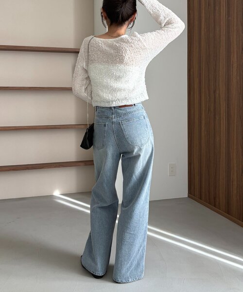 CAPRICIEUX LE'MAGE（カプリシューレマージュ）の「【mana企画】シャーリングホックブラウス（シャツ/ブラウス・レディース・ブラック/イエロー/ホワイト・FREE）」の18枚目の写真