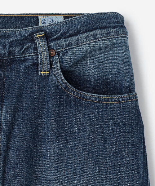 orSlow（オアスロウ）の「orSlow | HIGH WAIST SELVEDGE DENIM PANTS USED WOMEN（デニムパンツ・レディース・ブルー・1/3/2）」の4枚目の写真