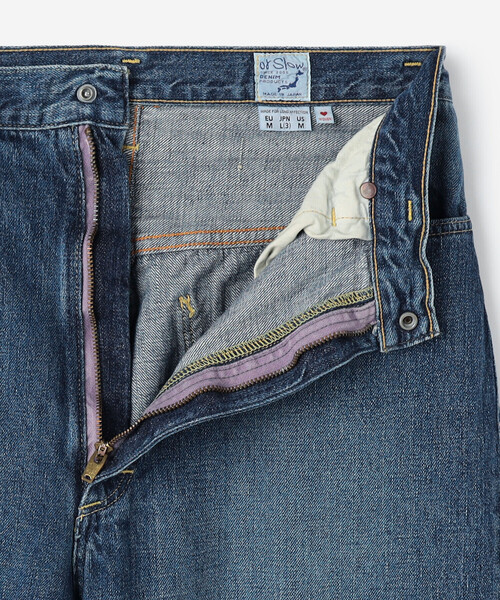 orSlow（オアスロウ）の「orSlow | HIGH WAIST SELVEDGE DENIM PANTS USED WOMEN（デニムパンツ・レディース・ブルー・1/3/2）」の6枚目の写真