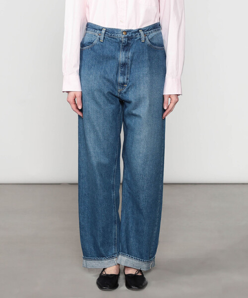 orSlow（オアスロウ）の「orSlow | HIGH WAIST SELVEDGE DENIM PANTS USED WOMEN（デニムパンツ・レディース・ブルー・1/3/2）」の11枚目の写真