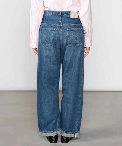 orSlow（オアスロウ）の「orSlow | HIGH WAIST SELVEDGE DENIM PANTS USED WOMEN（デニムパンツ・レディース・ブルー・1/3/2）」の13枚目の写真