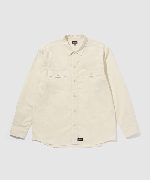 Mac-House(マックハウス)の「GENUINE Dickies コットンシャンブレー ダブルポケット 長袖ワークシャツ(シャツ/ブラウス・メンズ・オフホワイト/ブルー/ブラック・M/L/XL)」の4枚目の写真
