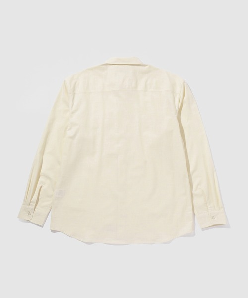 Mac-House(マックハウス)の「GENUINE Dickies コットンシャンブレー ダブルポケット 長袖ワークシャツ(シャツ/ブラウス・メンズ・オフホワイト/ブルー/ブラック・M/L/XL)」の7枚目の写真