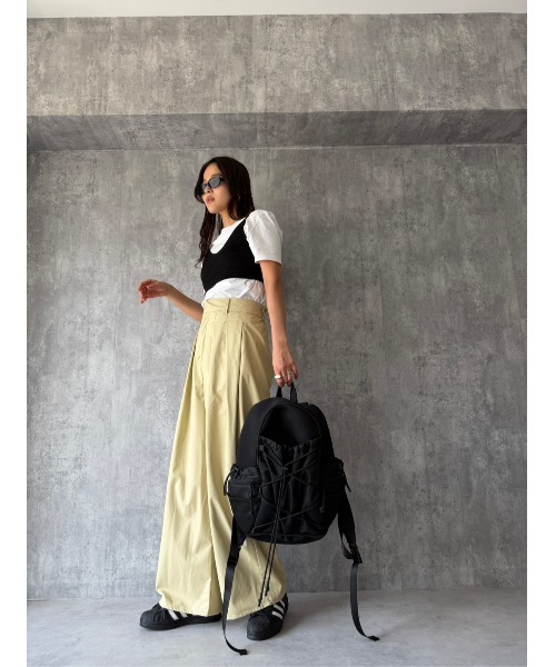 TRUNC（トランクエイティーエイト）の「Drowcord Back Pack / ドローコードバックパック（バックパック/リュック・レディース・ブラック・FREE）」の15枚目の写真