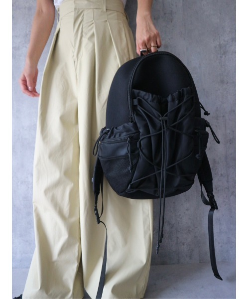 TRUNC（トランクエイティーエイト）の「Drowcord Back Pack / ドローコードバックパック（バックパック/リュック・レディース・ブラック・FREE）」の8枚目の写真