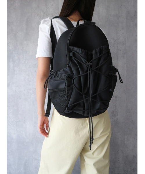 TRUNC（トランクエイティーエイト）の「Drowcord Back Pack / ドローコードバックパック（バックパック/リュック・レディース・ブラック・FREE）」の9枚目の写真