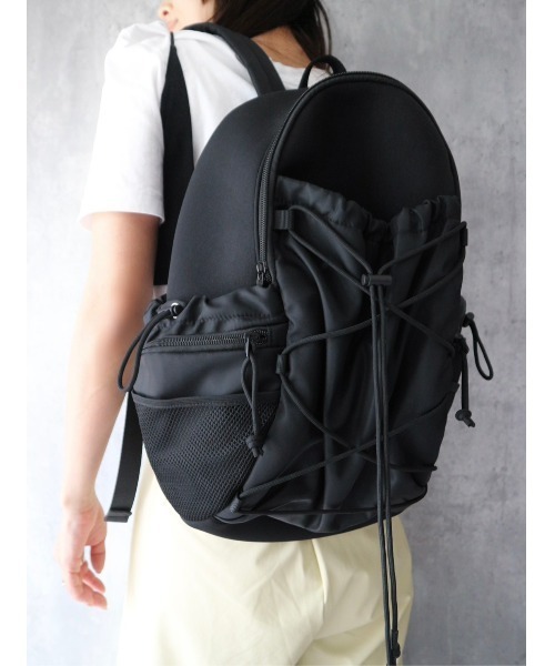 TRUNC（トランクエイティーエイト）の「Drowcord Back Pack / ドローコードバックパック（バックパック/リュック・レディース・ブラック・FREE）」の10枚目の写真